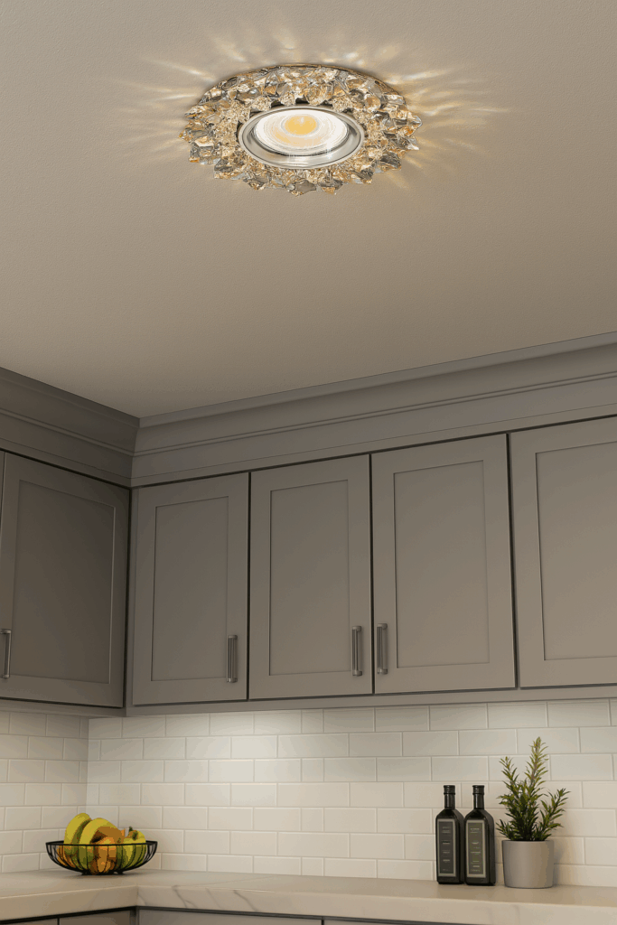 crystal frame gu10 or mr16 bulb