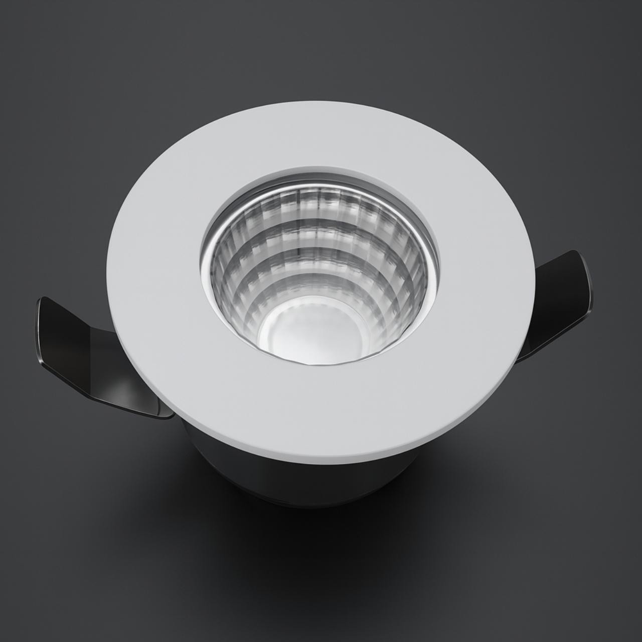 1W Recessed LED Spotlight Aluminium White