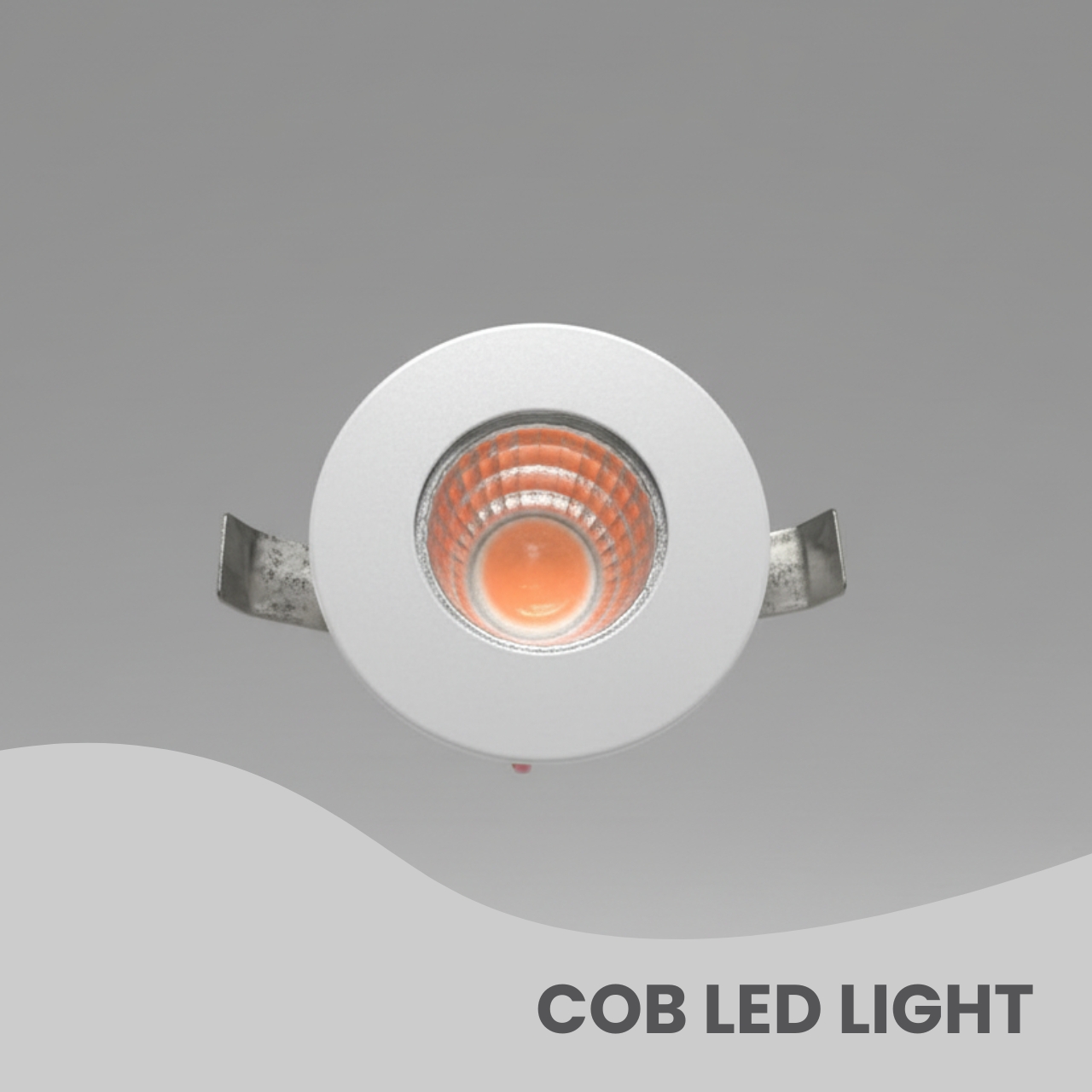 1W Recessed LED Spotlight Aluminium White