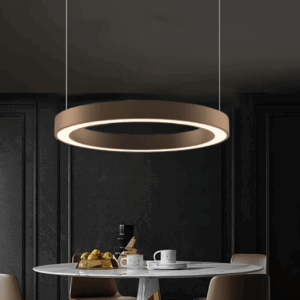 modern led ring hanging light 3 colors light changeable