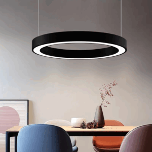 modern led ring hanging light 3 colors light changeable