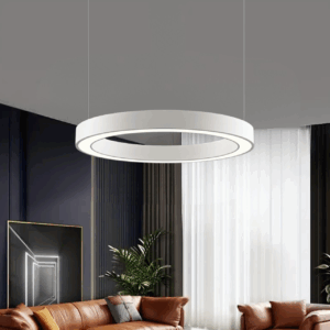 modern led ring hanging light 3 colors light changeable