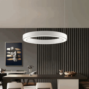 modern led ring hanging light 3 colors light changeable