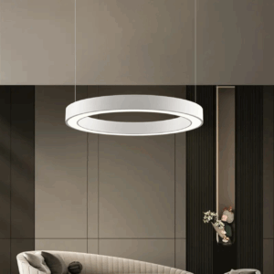 modern led ring hanging light 3 colors light changeable