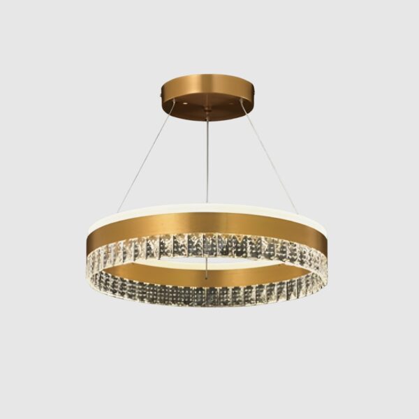 modern crystal round chandelier gold 3 light colors