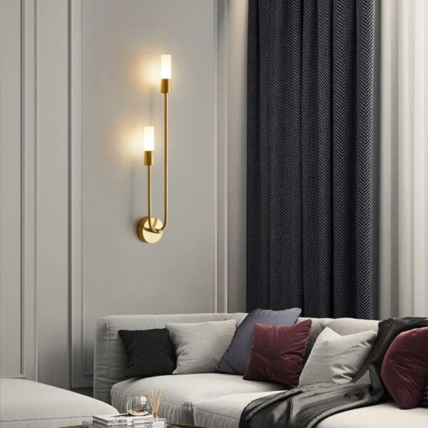 Gold modern wall lamp G9