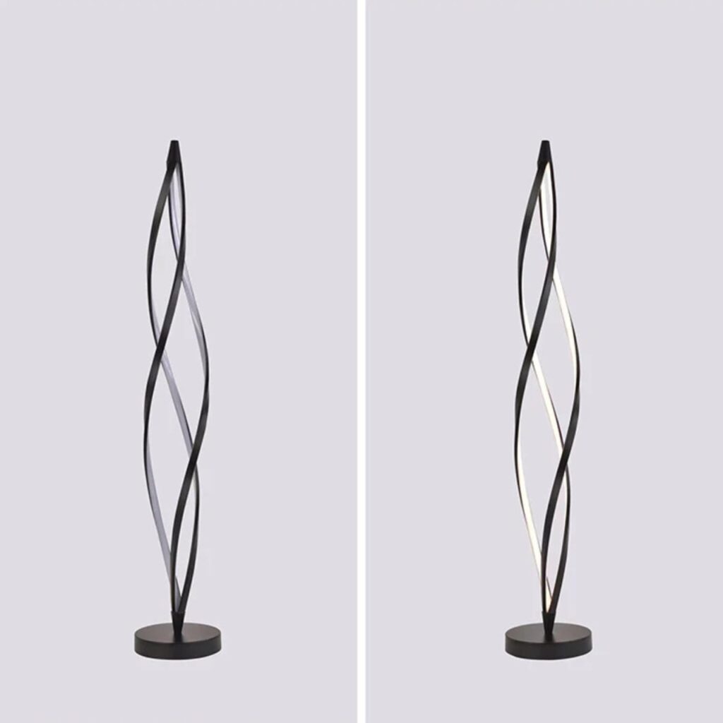 Modern Nordic Design Led Linear Corner Aluminum Reading Standing Floor Lamp for Living Room Hotel Lobby Living Room
