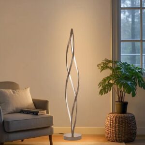Modern Nordic Design Led Linear Corner Aluminum Reading Standing Floor Lamp for Living Room Hotel Lobby Living Room