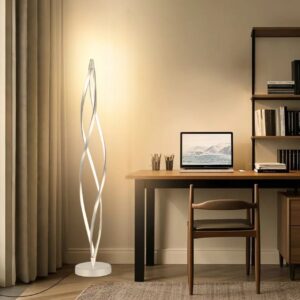 Modern Nordic Design Led Linear Corner Aluminum Reading Standing Floor Lamp for Living Room Hotel Lobby Living Room