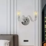 640136-2B Crystal Wall Light