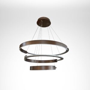 Modern hanging pendant chandelier coffee brown color