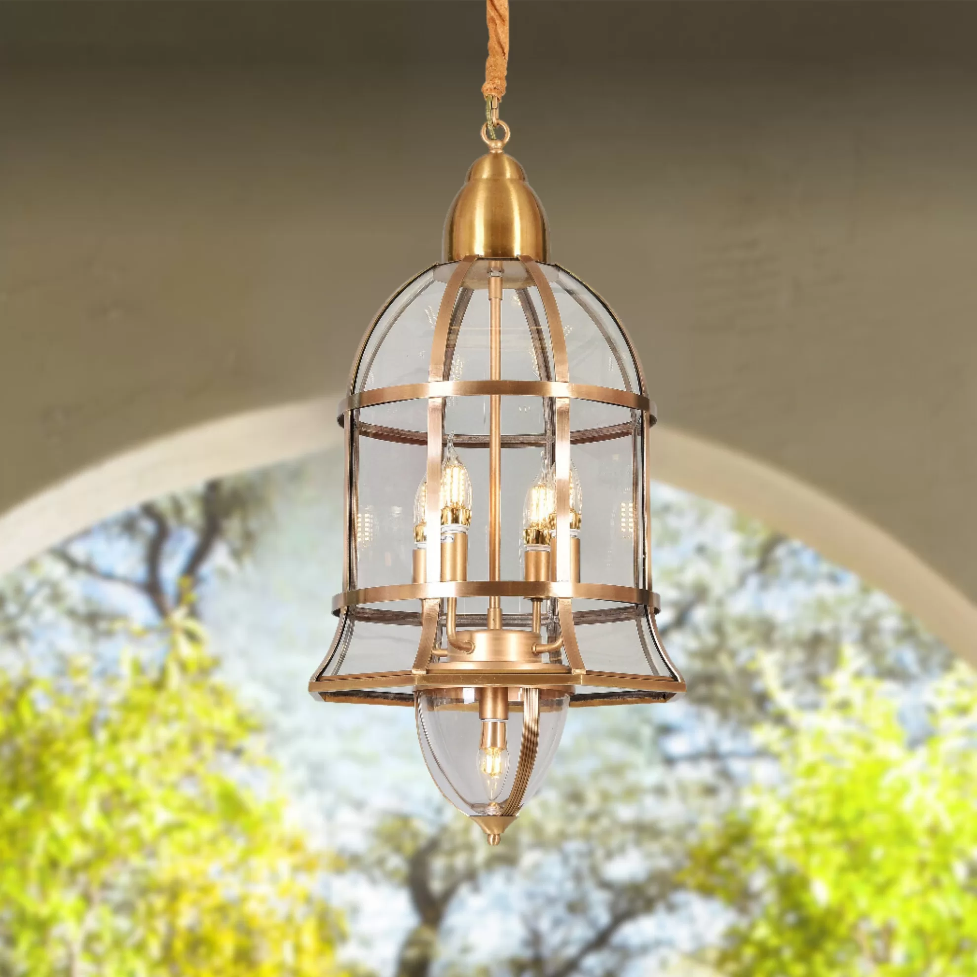Outdoor Copper Hanging Lamps