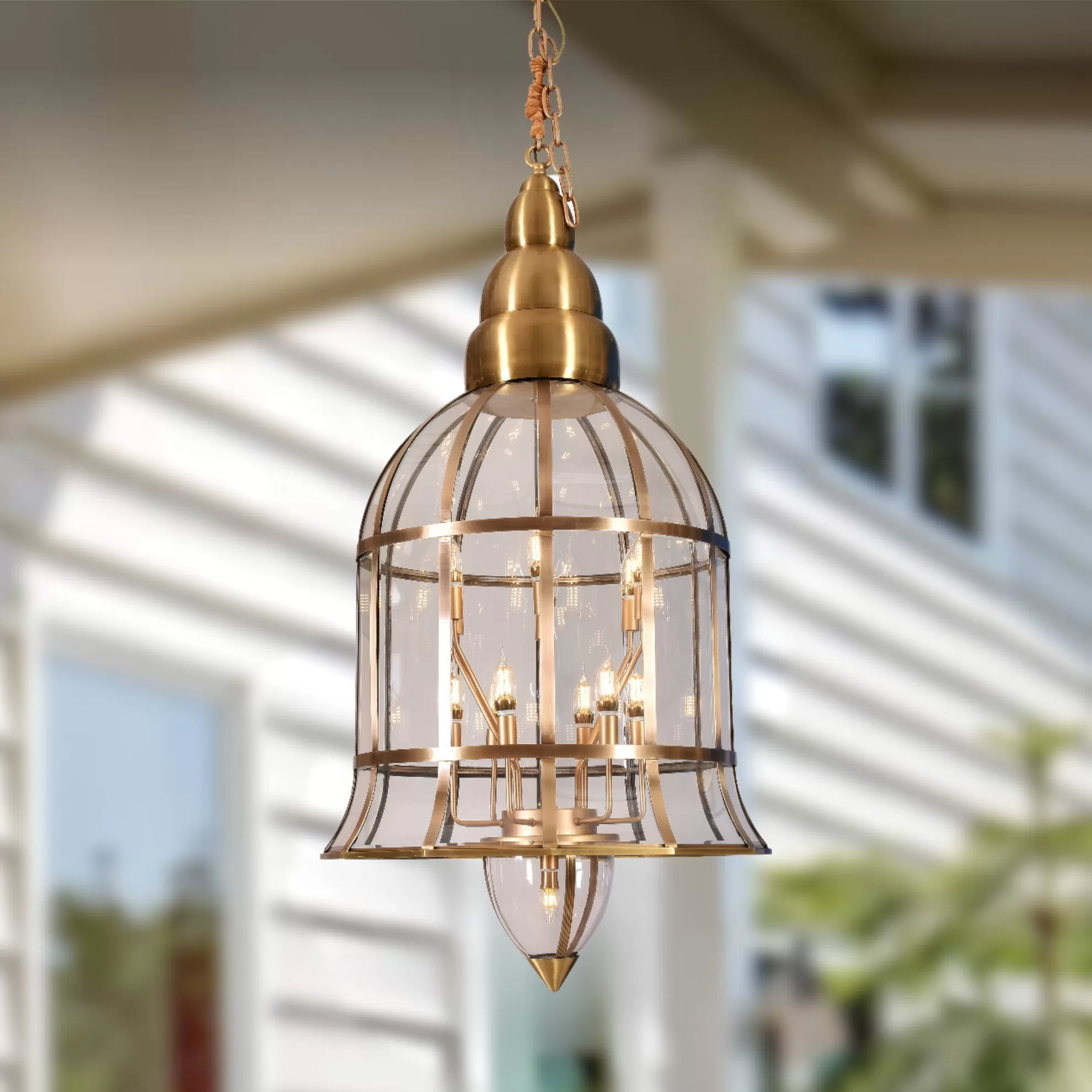 Outdoor Hanging Lights Gold
