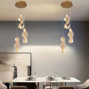 LED Infinity shape 3 Drops Modern Chandelier