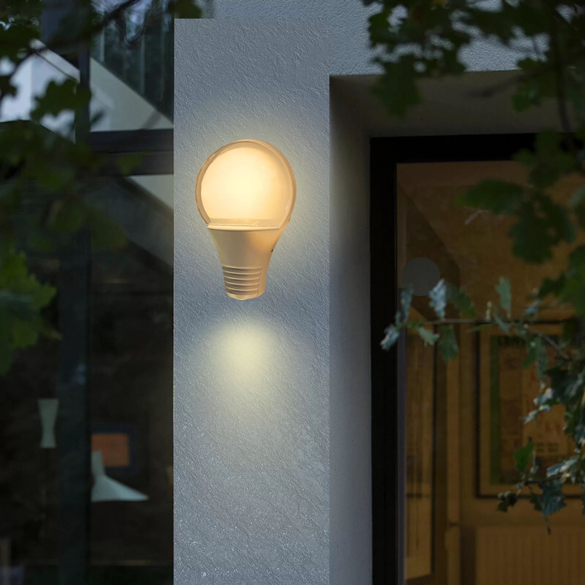 New Outdoor Wall Light White