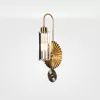 modern antique brass wall lamp