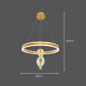 modern led 3 color light chandelier for living room, bedroom, kitchen area