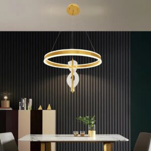 modern led 3 color light chandelier for living room, bedroom, kitchen area