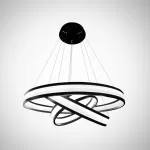 Target modern hanging pendant 3 rings led chandelier