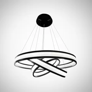 Target modern hanging pendant 3 rings led chandelier