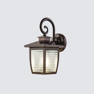 Vintage Outdoor Wall Lamp - Rustic Bronze LED Lantern | Warm Light Cafe & Home