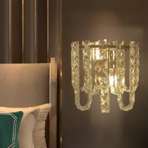 crystal wall light