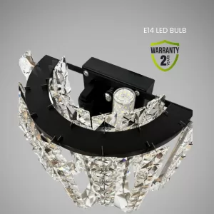 crystal wall light E14 Bulb
