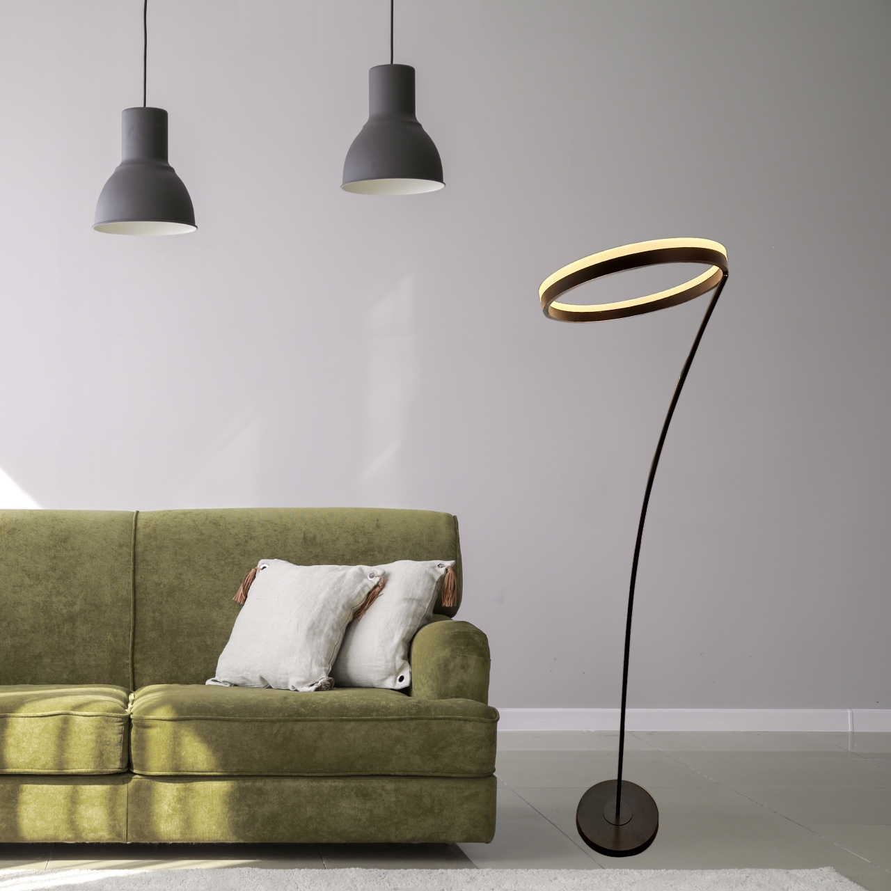 led modern floor lamp home decor