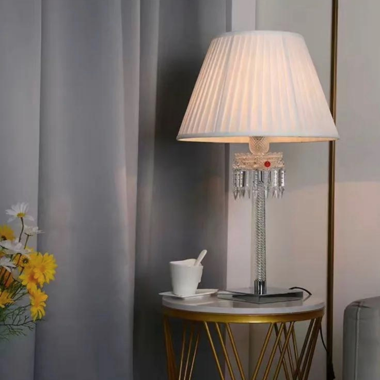 Crystal Table Lamp Modern Simple Bedside