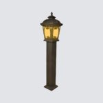 garden bollard light E27 bulb type for parks, pathways, hotels