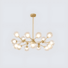 Modern Sputnik Chandelier for Bedroom Gold