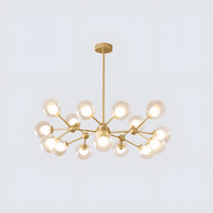 Modern Sputnik Chandelier for Bedroom Gold