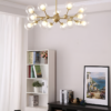 Modern Sputnik Chandelier for Bedroom Gold