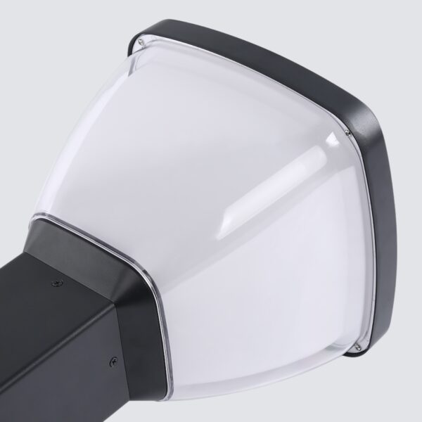 LED Aluminium Solar Bollard Light 5W 3000K Black