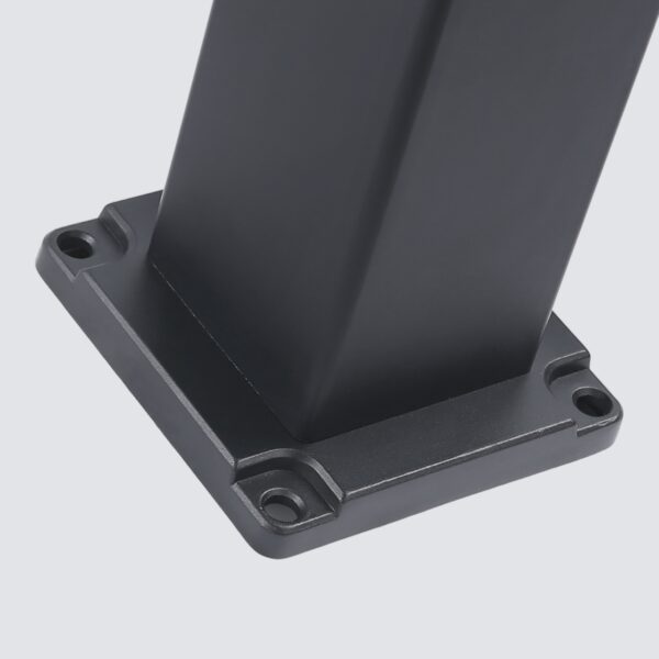 LED Aluminium Solar Bollard Light 5W 3000K Black