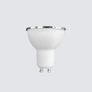 GU10 7W Silver and White LED Bulb