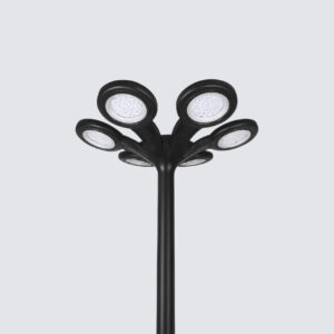 LED Solar Garden Light Pole Modern Parking Lots Area Light Street Pole IP65