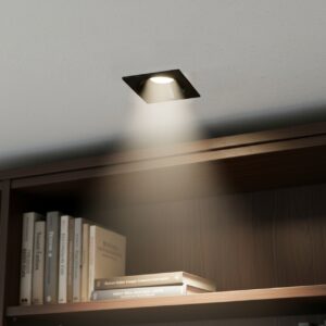 Aluminium Recessed Square LED Downlight Frame Gu10 Bulb type