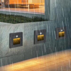 3W LED Dusk to Dawn Outdoor/Indoor Wall Light Motion Sensor Corner Lamp Stair Aisle Style