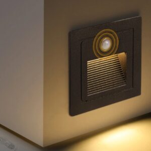 3W LED Dusk to Dawn Outdoor/Indoor Wall Light Motion Sensor Corner Lamp Stair Aisle Style