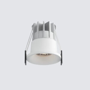 3w recessed spotlight warm white downlight white aluminium