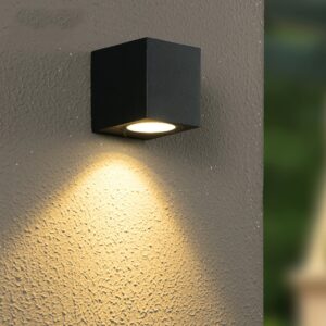 Modern Square GU10 Wall Light, Indoor/Outdoor Wall Light IP65 Waterproof
