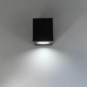 Modern Square GU10 Wall Light, Indoor/Outdoor Wall Light IP65 Waterproof