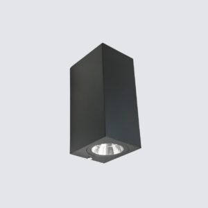 Modern Square Up and Down Round GU10 Wall Light, Indoor/Outdoor Wall Light IP65 Waterproof