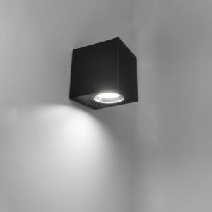 Modern Square GU10 Wall Light, Indoor/Outdoor Wall Light IP65 Waterproof