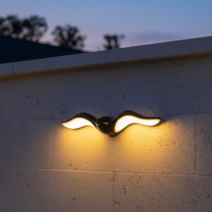 Modern 8W LED bird-wing wall sconce outdoor luxury home lighting warm light