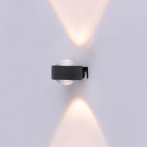 LED Outdoor Wall Light Lamp IP65 Waterproof Aluminum Lamp Body Black