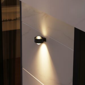LED Outdoor Wall Light Lamp IP65 Waterproof Aluminum Lamp Body Black