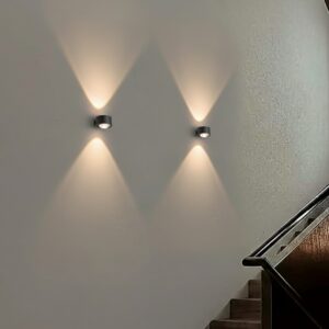 LED Outdoor Wall Light Lamp IP65 Waterproof Aluminum Lamp Body Black