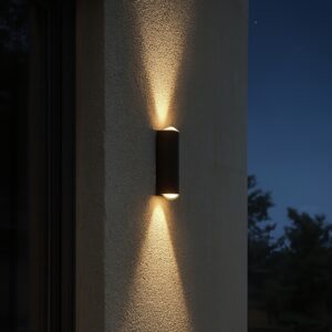 LED Outdoor up and down Wall Light Lamp IP65 Waterproof Aluminum Lamp Body Black